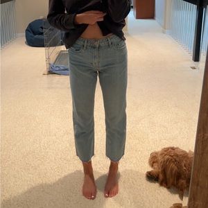 TopShop Straight High Rise Jeans
